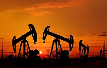 oil-rigs-sunset-created-with-generative-ai-technology